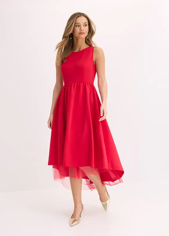 Robe courte-longue avec jupon en tulle, bonprix