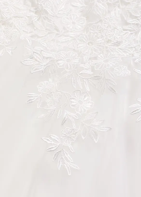 Robe de mariée en tulle délicat et dentelle, bonprix