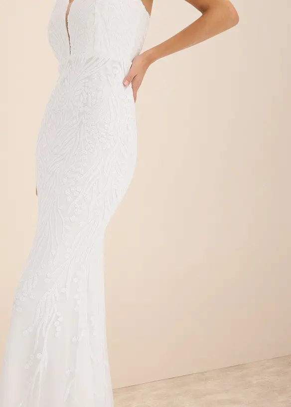 Robe de mariée brodée de sequins, bonprix