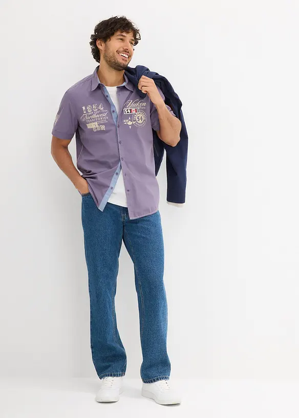 Chemise manches courtes à imprimé, bonprix