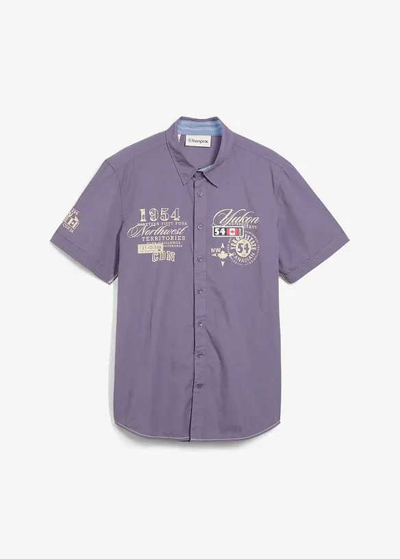 Chemise manches courtes à imprimé, bonprix