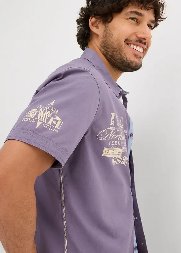 Chemise manches courtes à imprimé, bonprix