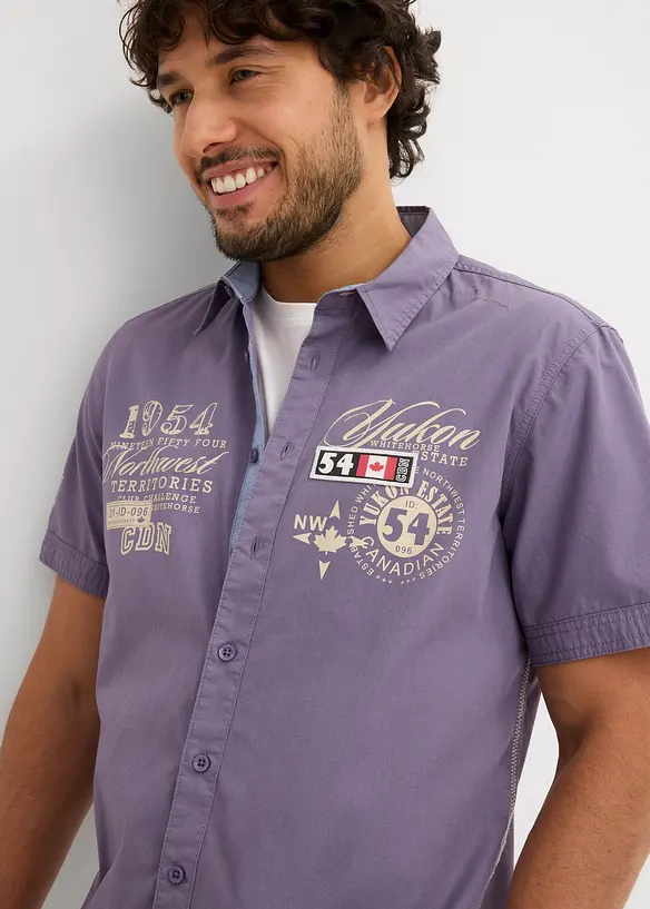 Chemise manches courtes à imprimé, bonprix