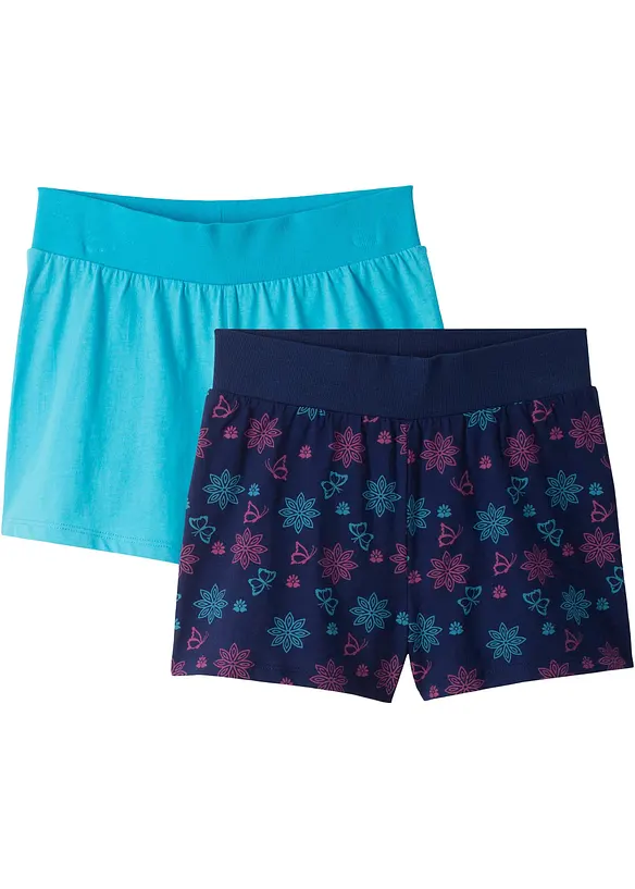 Lot de 2 shorts en jersey 100% coton, bonprix
