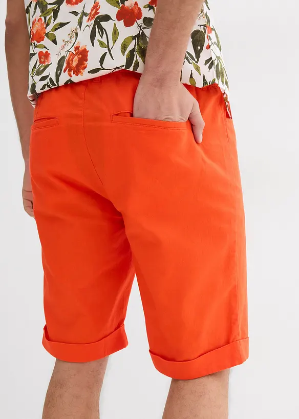 Bermuda à taille élastiquée en lin mélangé, Regular, bonprix