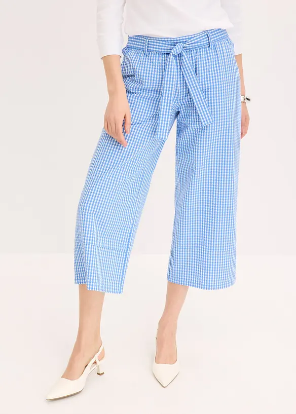 Pantalon à imprimé Vichy, bonprix