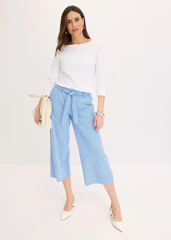 Pantalon à imprimé Vichy, bonprix