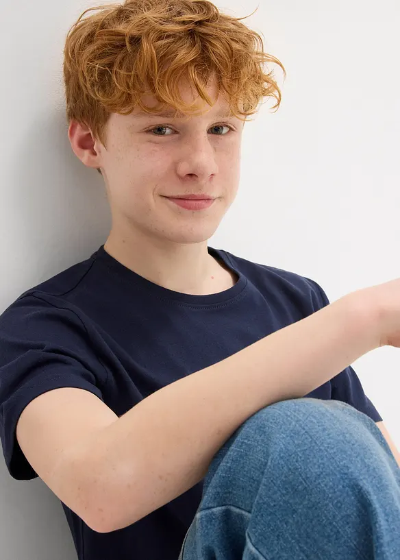 Lot de 3 T-shirts 100% coton, bonprix