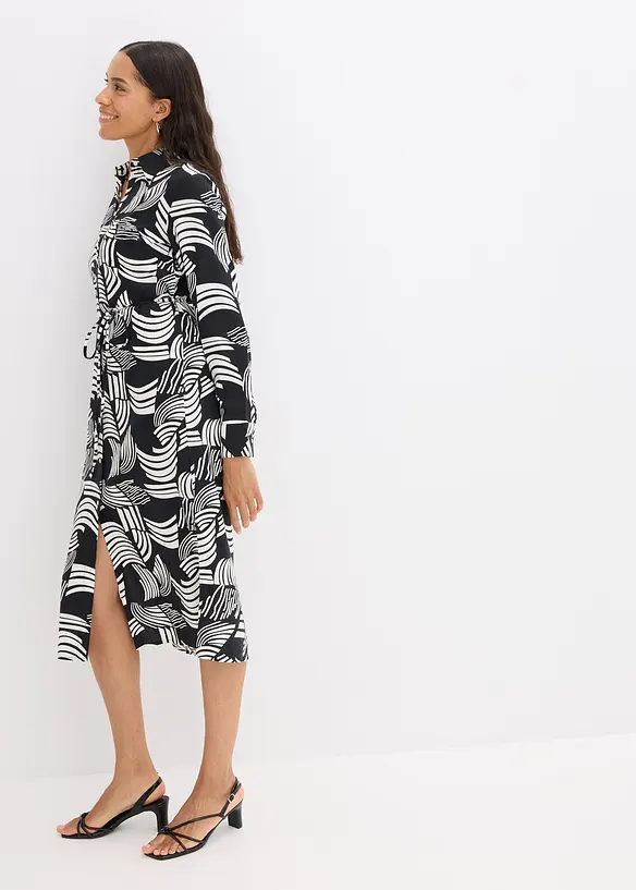 Robe-chemise légère en lin majoritaire, bonprix