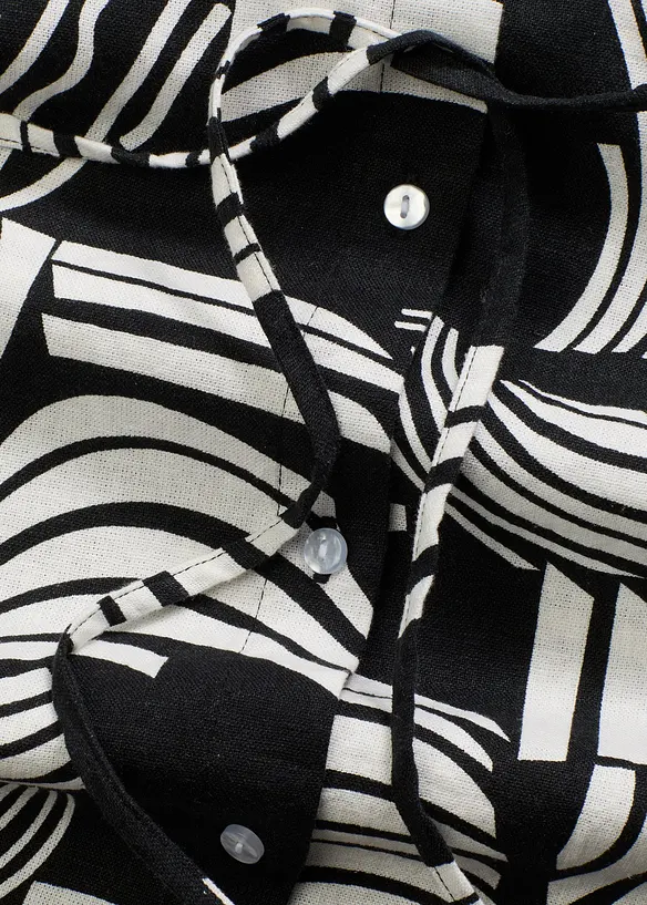 Robe-chemise légère en lin majoritaire, bonprix