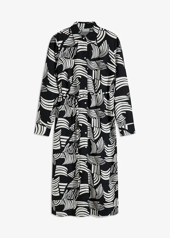 Robe-chemise légère en lin majoritaire, bonprix