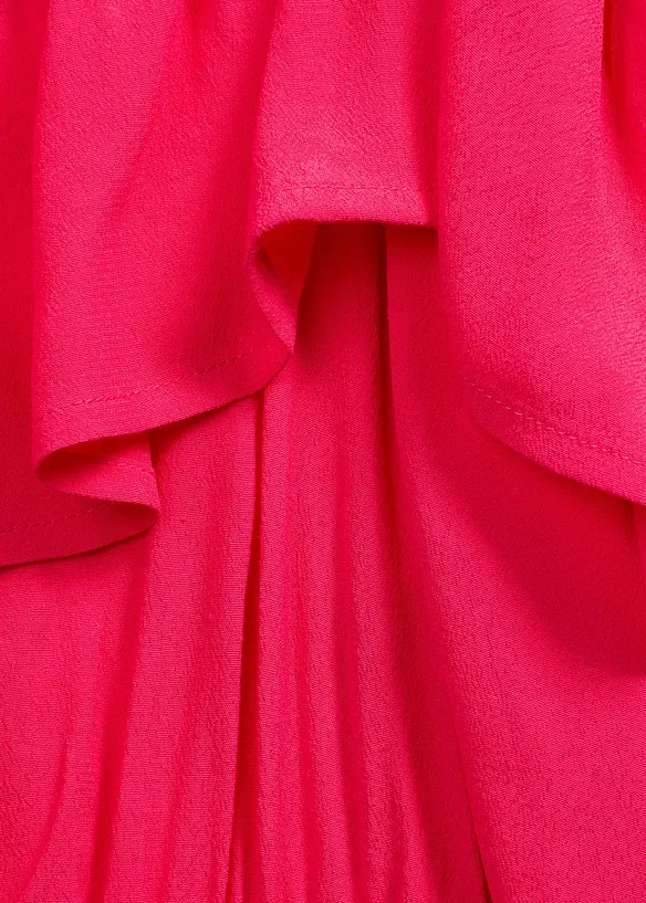 Robe à volants en viscose texturée, bonprix