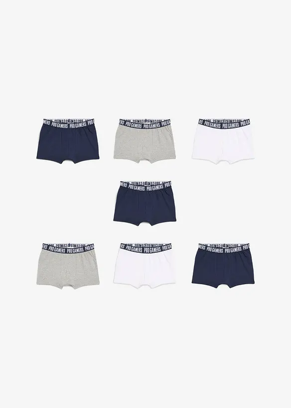 Lot de 7 boxers avec coton doux, bonprix