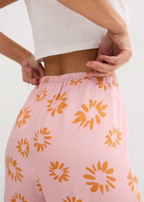 Pantalon taille élastiquée en viscose douce, bonprix