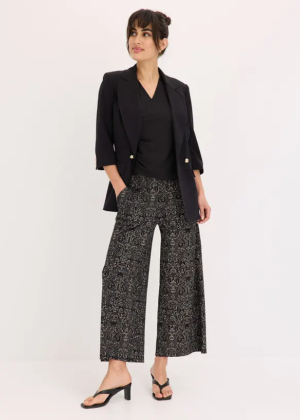 Jupe-culotte en jersey crêpe, bonprix
