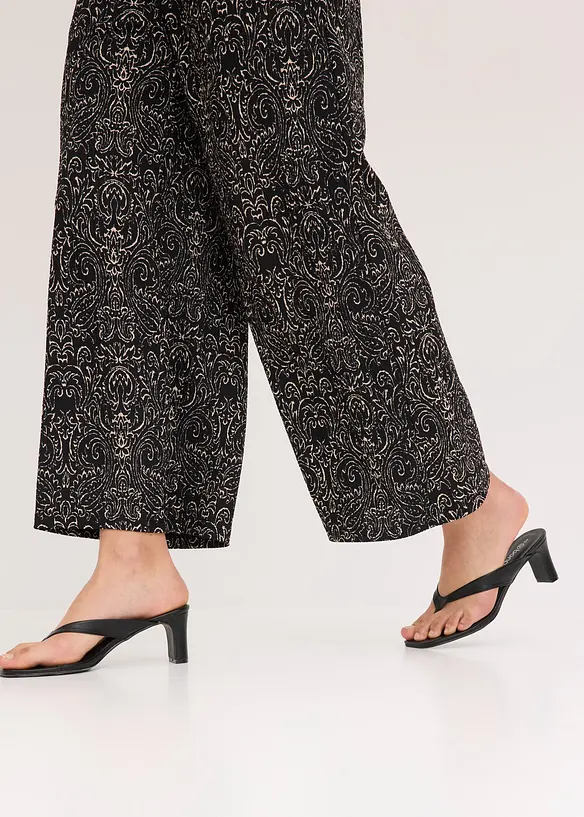 Jupe-culotte en jersey crêpe, bonprix