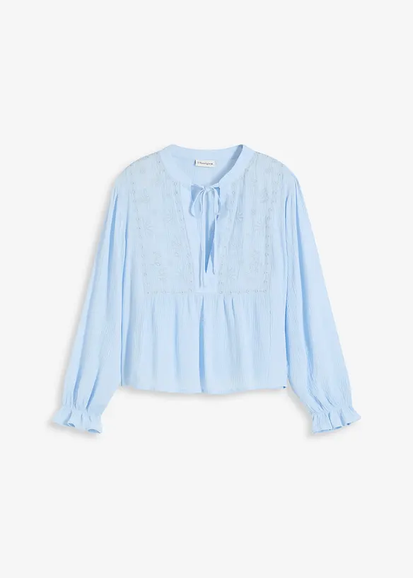 Blouse avec broderies anglaises, bonprix