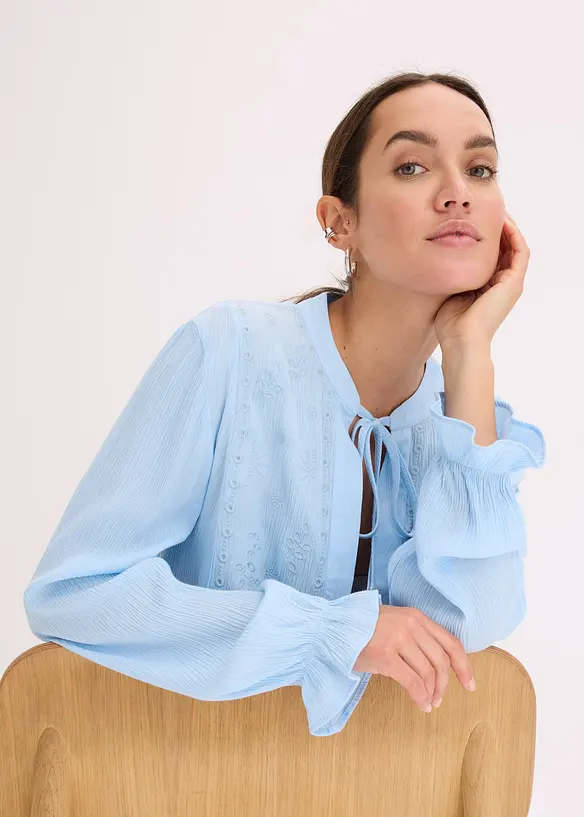 Blouse avec broderies anglaises, bonprix