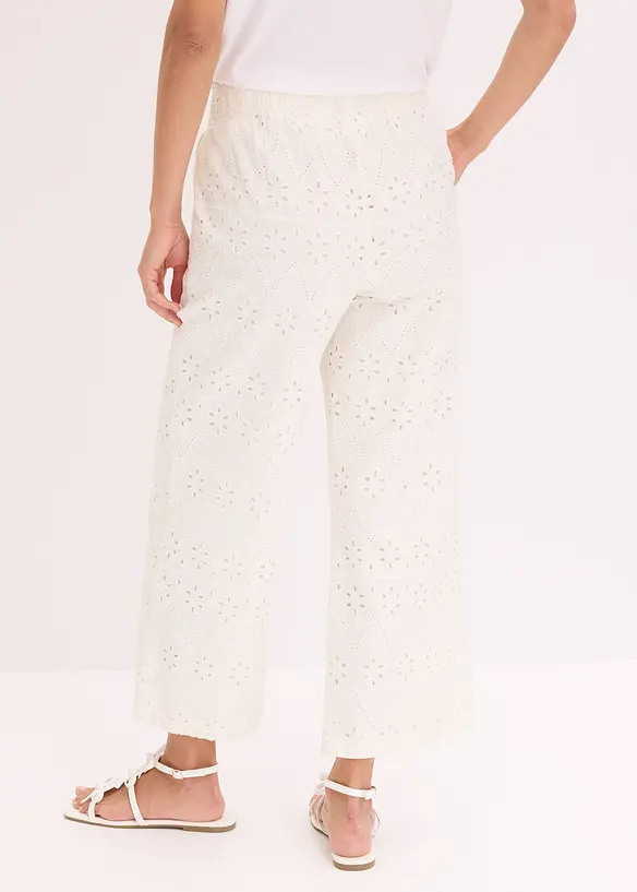 Jupe-culotte en broderie anglaise, bonprix