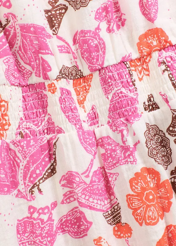 Robe courte en gaze de coton, bonprix