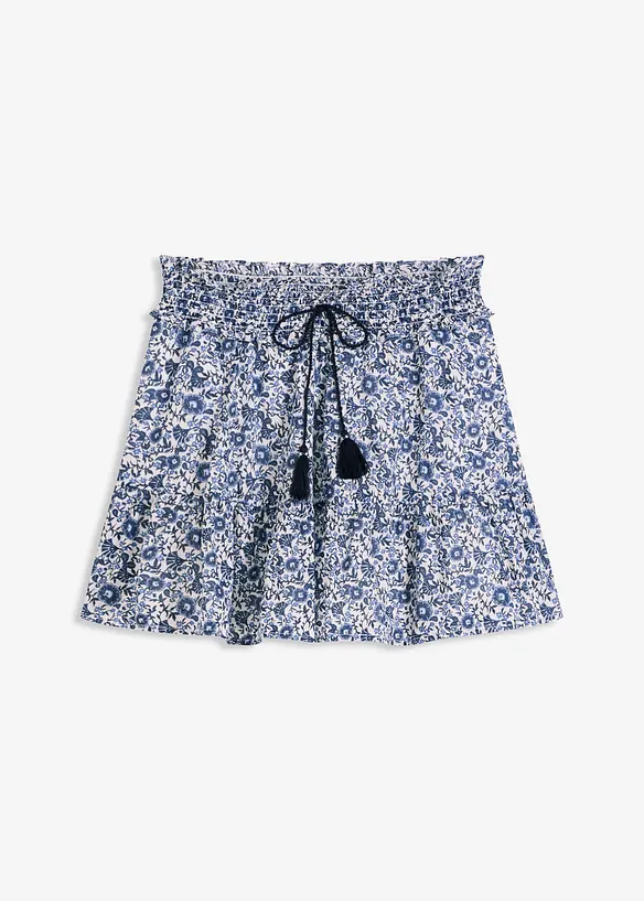 Mini-jupe bohème en coton léger, bonprix