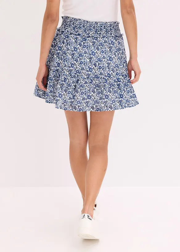 Mini-jupe bohème en coton léger, bonprix