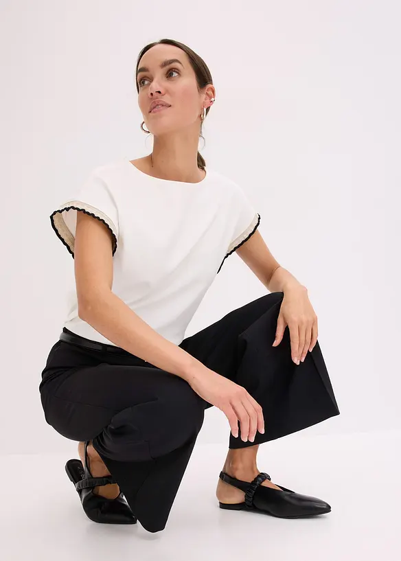 T-shirt à bordure contrastante, bonprix