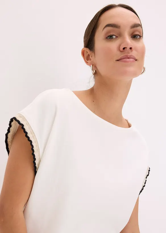 T-shirt à bordure contrastante, bonprix