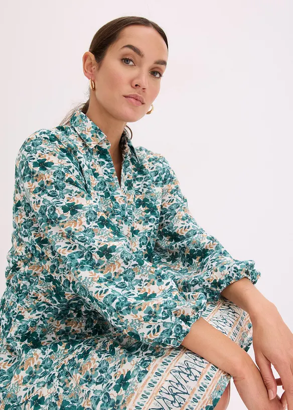 Robe effet lin, bonprix