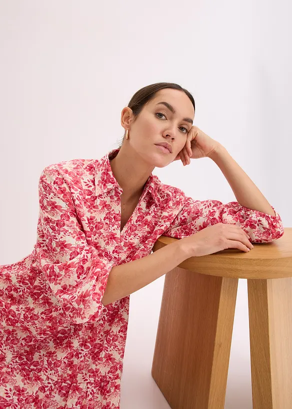 Robe effet lin, bonprix