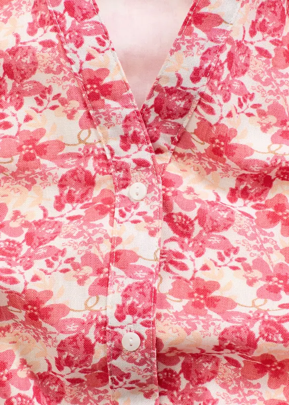 Robe effet lin, bonprix