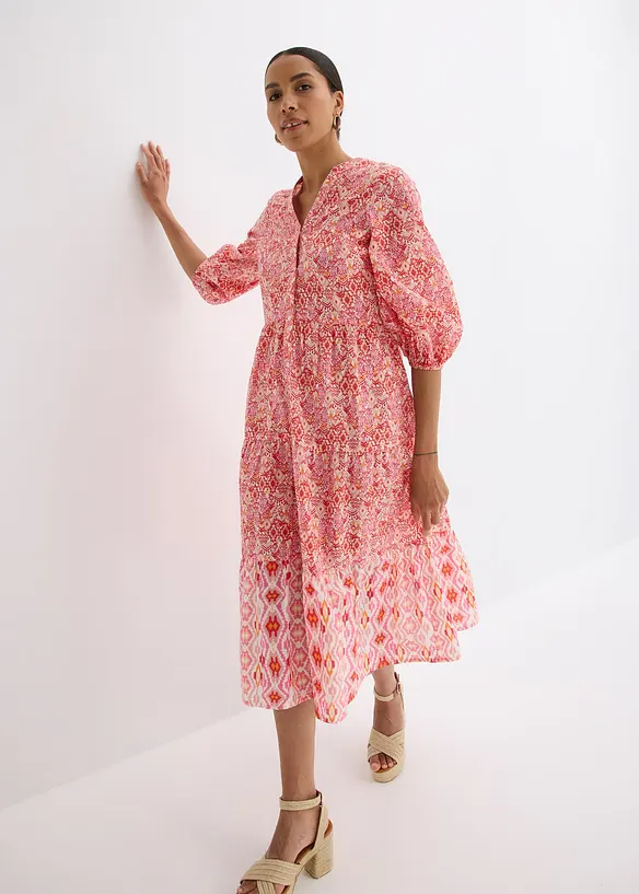 Robe midi en coton léger, bonprix