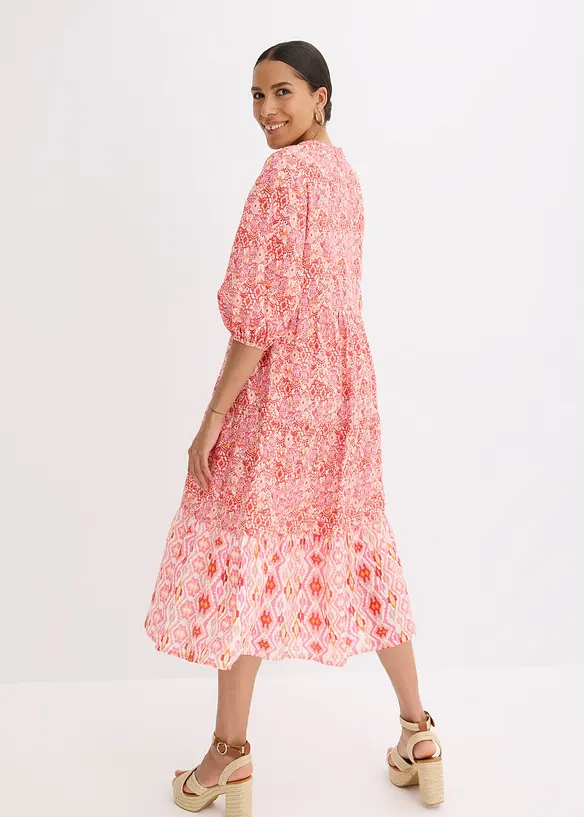 Robe midi en coton léger, bonprix