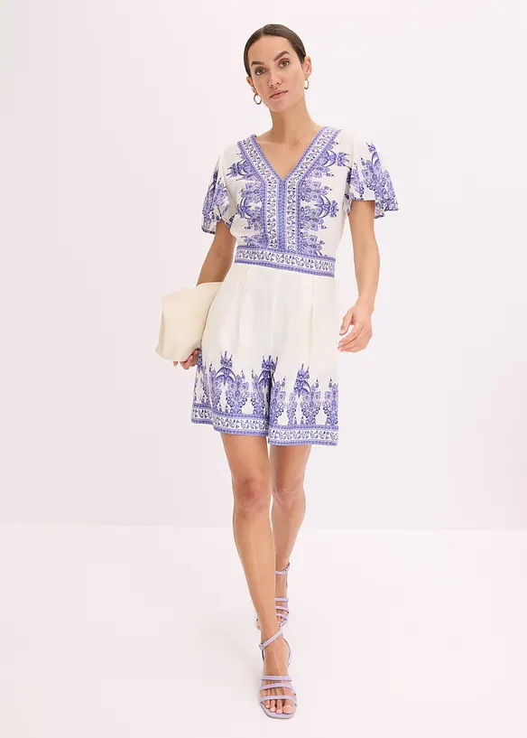 Combishort avec du lin, bonprix