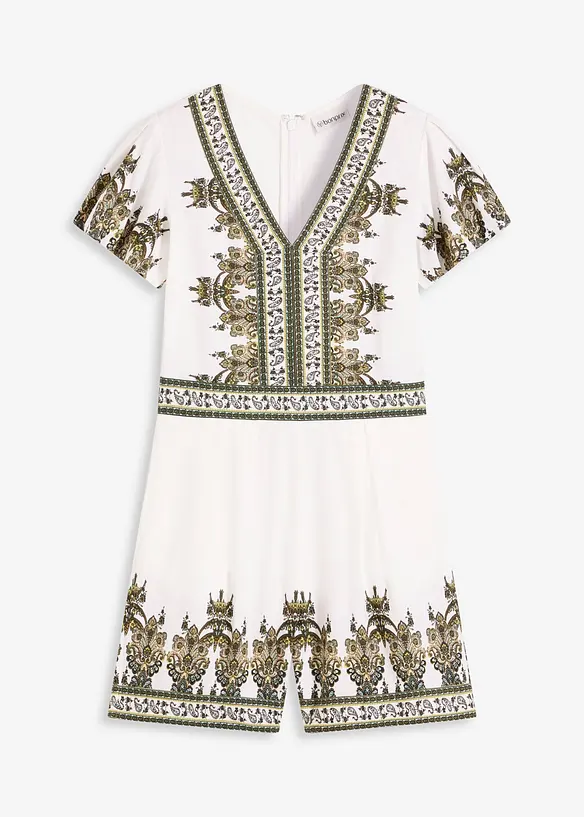 Combishort avec du lin, bonprix