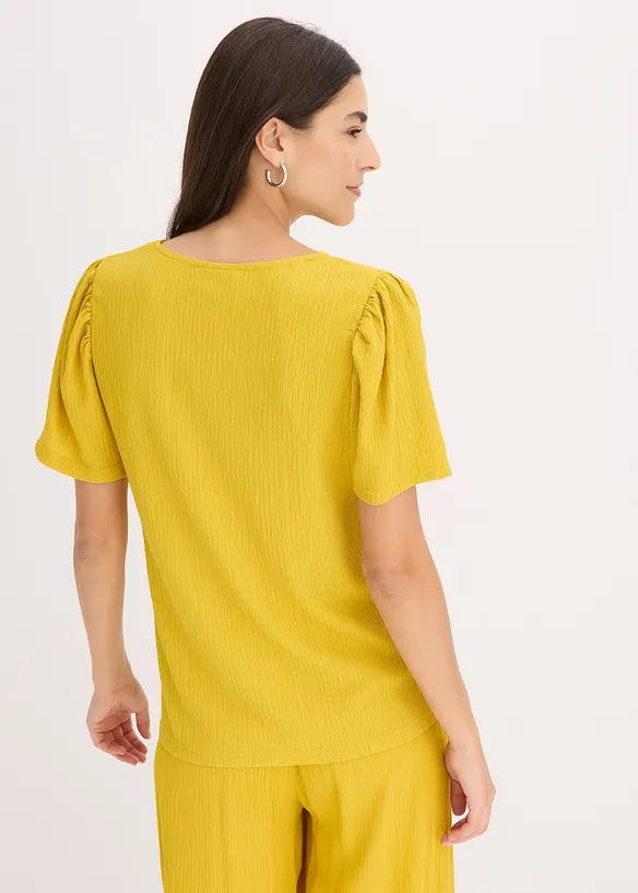 T-shirt en cr&ecirc;pe textur&eacute;, bonprix