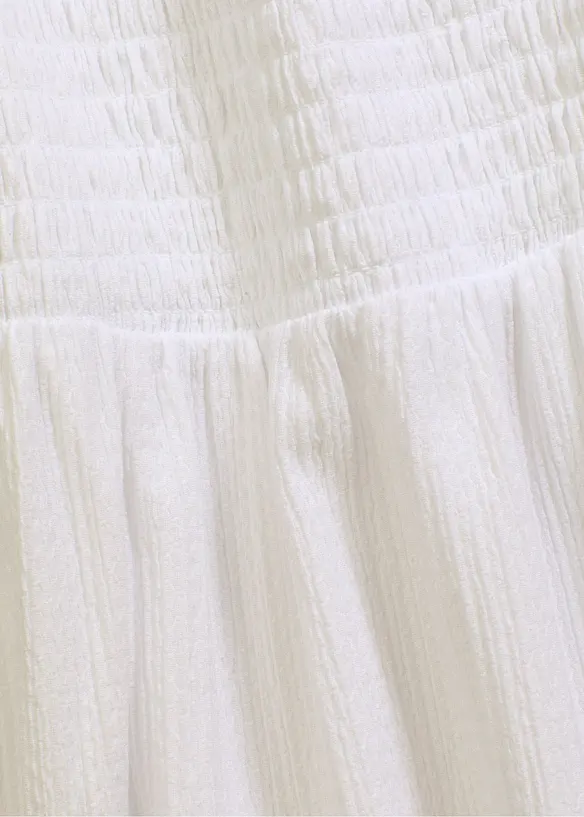 Robe en jersey avec détail smocké, bonprix