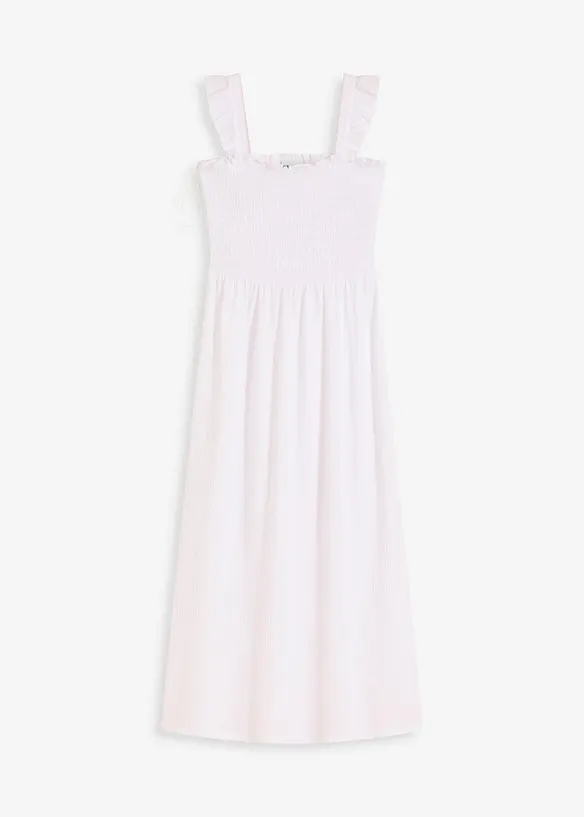 Robe en jersey avec détail smocké, bonprix