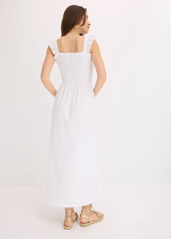 Robe en jersey avec détail smocké, bonprix