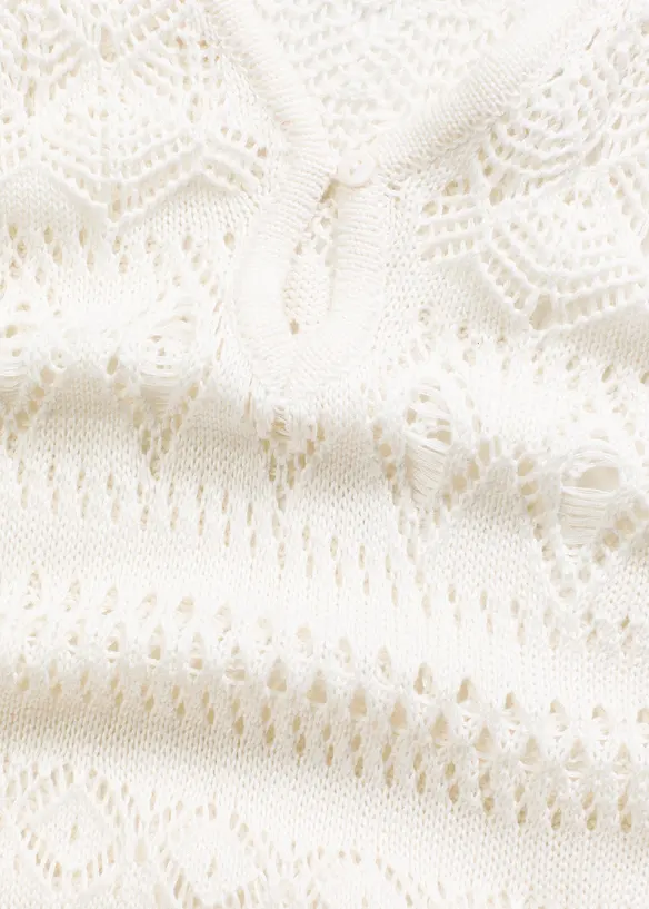 Robe longue aspect crochet, bonprix