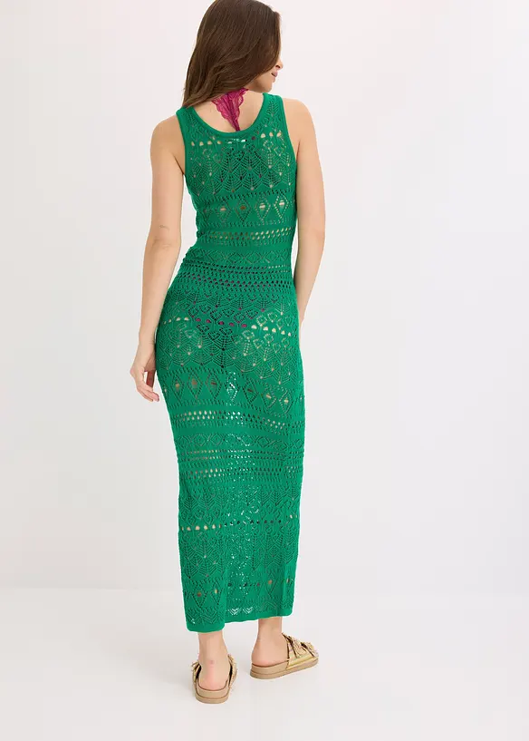 Robe longue aspect crochet, bonprix