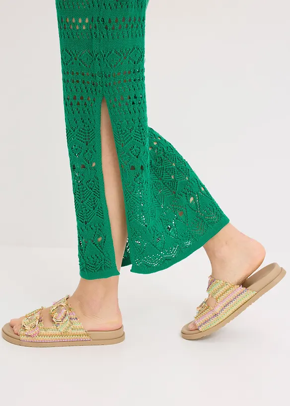 Robe longue aspect crochet, bonprix