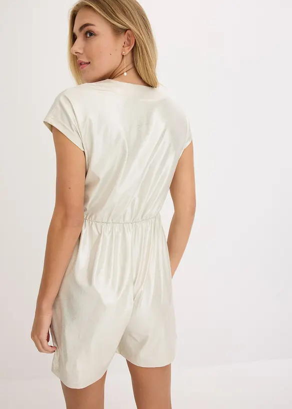 Combishort en jersey &agrave; encolure en V, bonprix