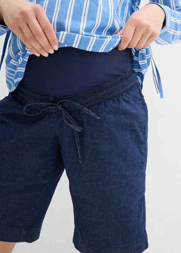 Short de grossesse léger en denim extensible, bonprix