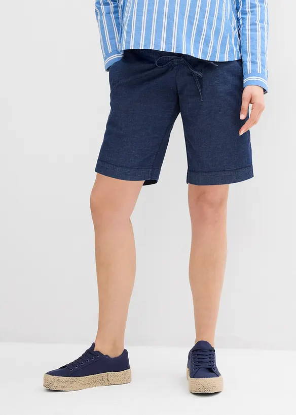 Short de grossesse léger en denim extensible, bonprix