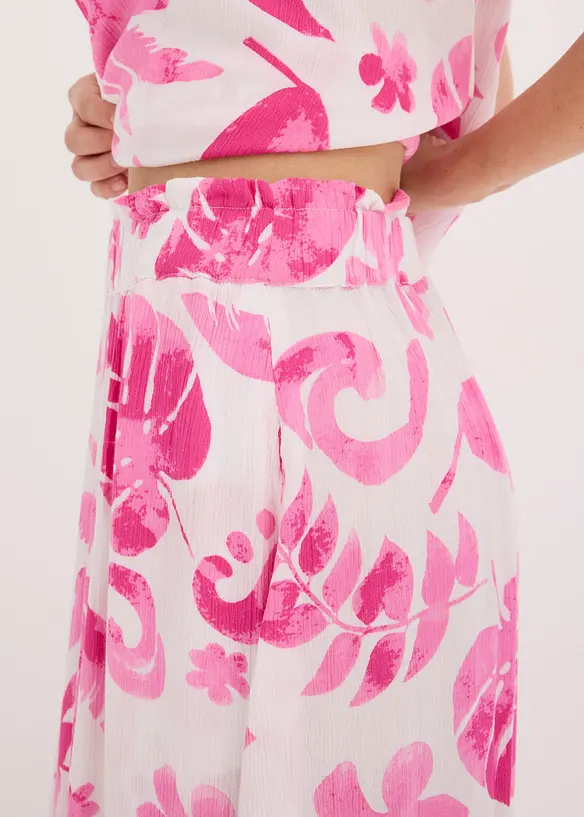 Jupe longue en viscose texturée, bonprix