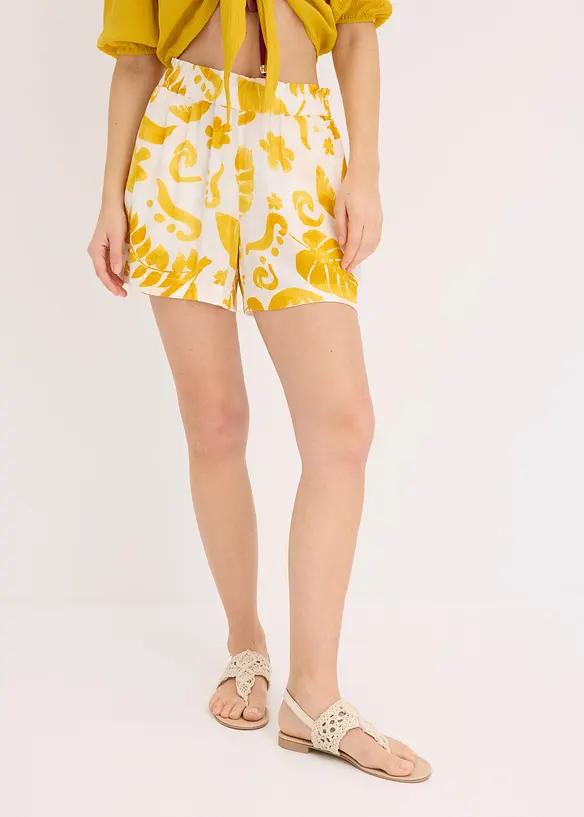 Short en viscose texturée, bonprix