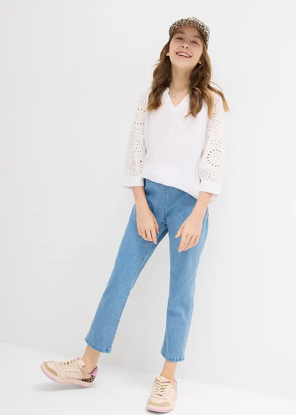 Pantalon jogger 7/8 taille mi-haute, bonprix