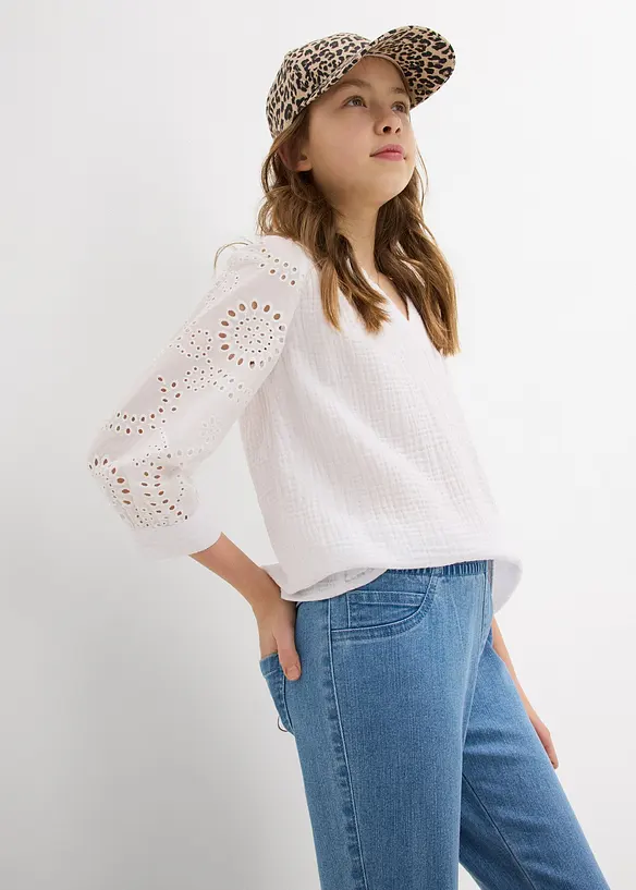 Pantalon jogger 7/8 taille mi-haute, bonprix