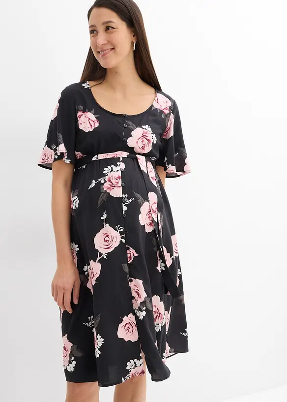 Robe de grossesse et d’allaitement en viscose tissée, bonprix